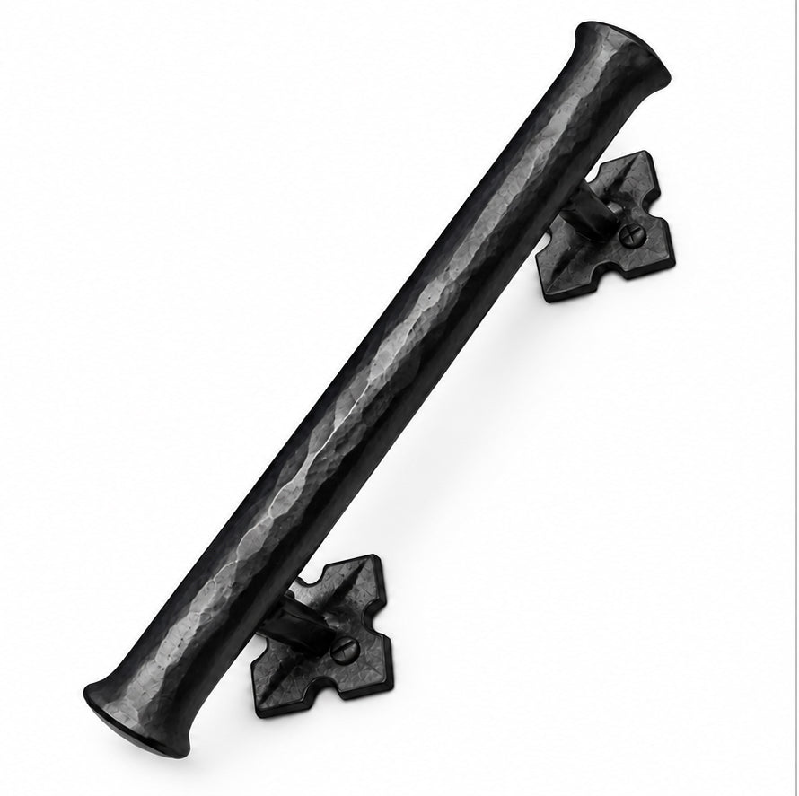 Barn Door Handle - Door Pull - Round Bar Distressed - 1" Dia. (NEW ITEM) - Multiple Finishes Available