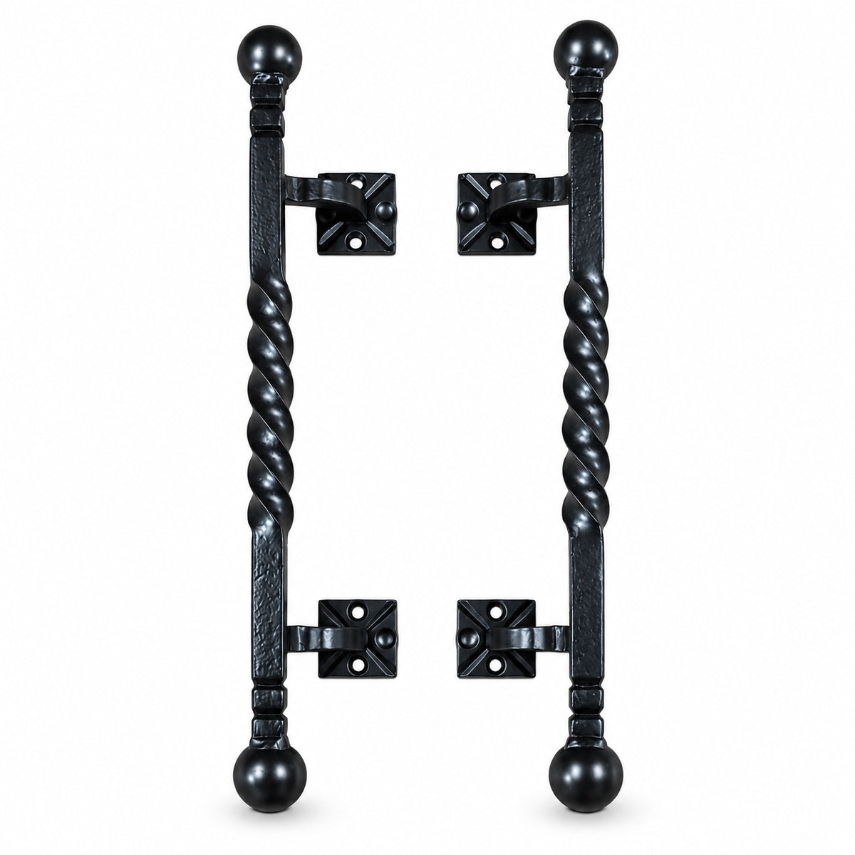 Large Twisted Iron Door Pull #2 Offset (sold as pair)
