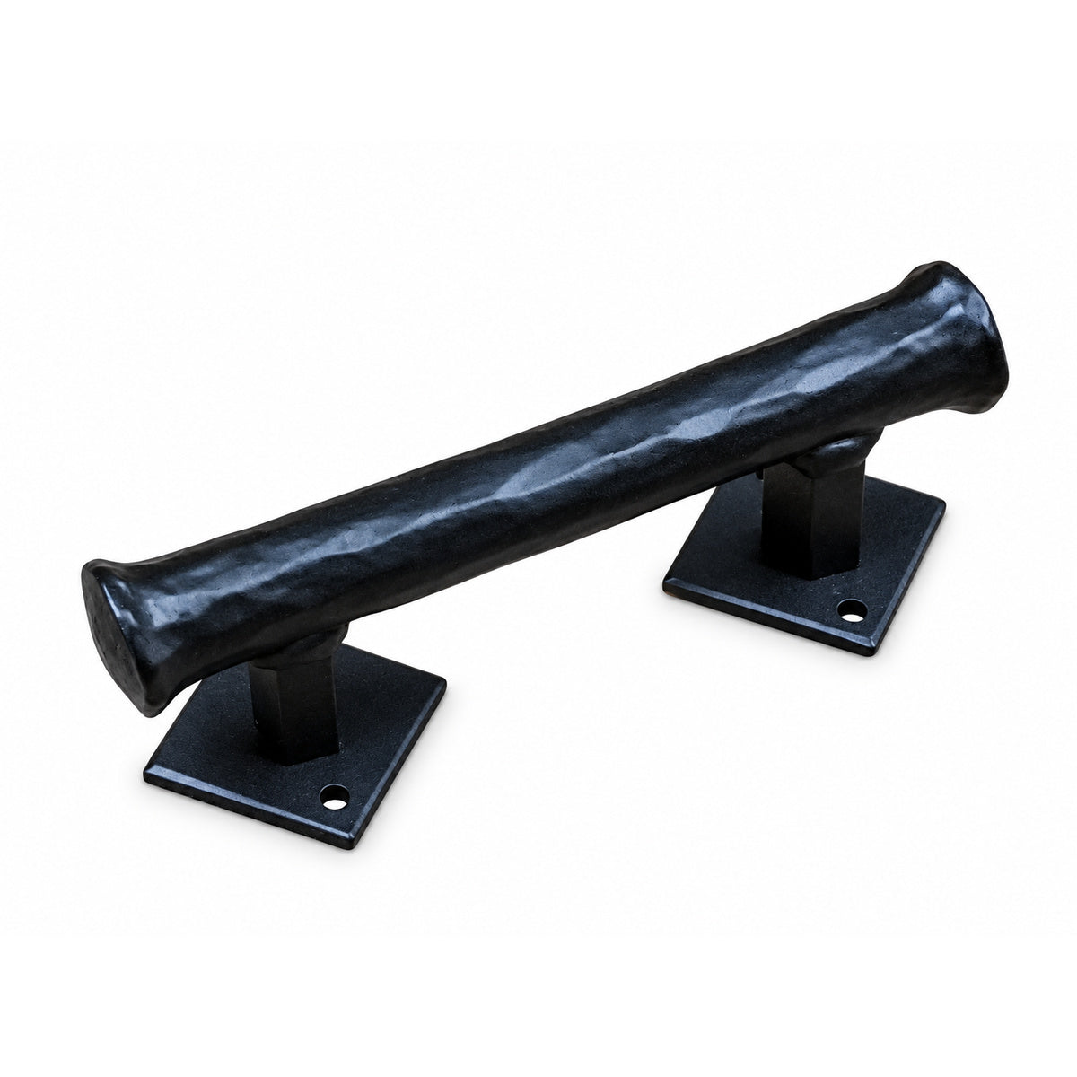Barn Door Handle - Door Pull - Round Bar Distressed - 6" long x 3/4" Dia.