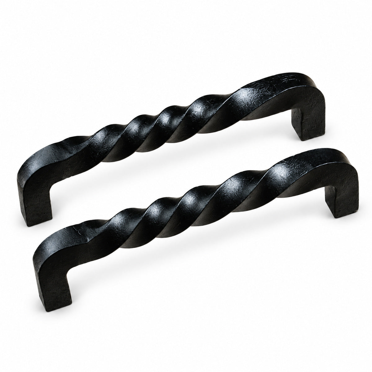 Large Twisted Iron Door Pull - Barn Door Handle