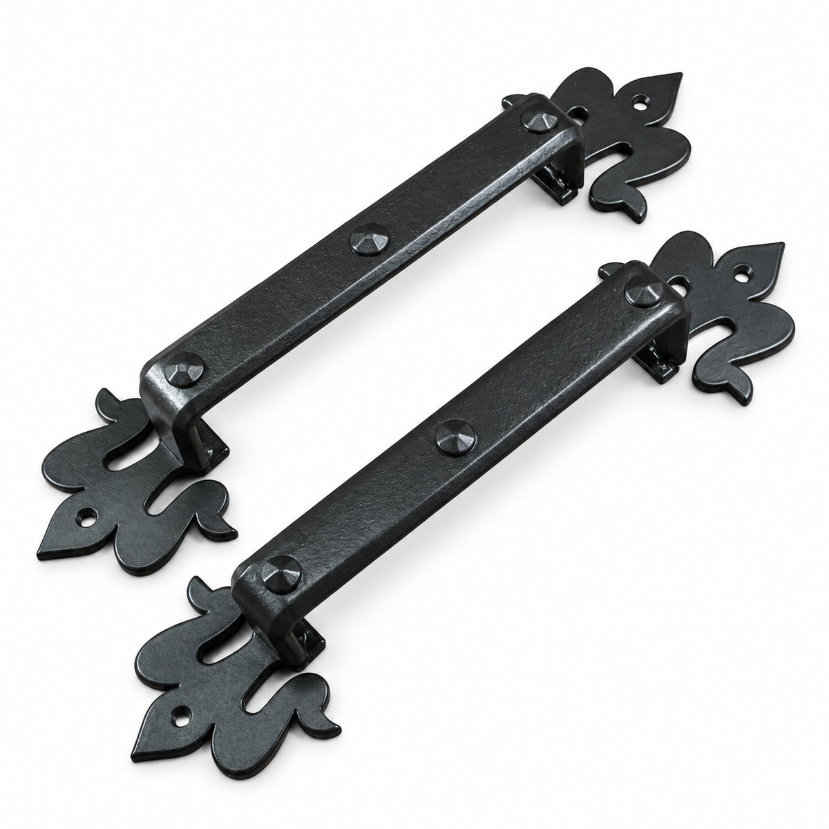 Studded Fleur de Lis Door Pull