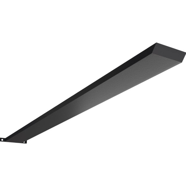 Countertop Island Heavy Duty Steel Bracket with Flange - 2-1/2&quot; Inch Width - Multiple Sizes Available - Black Powder Coat Finish - Sold Individually