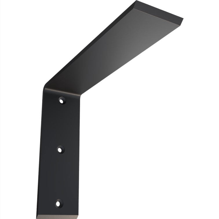 Countertop Support Heavy Duty Steel Bracket - 2-1/2" Inch Width - Multiple Sizes Available - Black Powder Coat Finish - Sold Individually