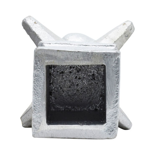 Finials / Fence Top Posts - Cast Aluminum - Quad Spear Shape With Ball - 1-1/4" Inch Square Base Fits Over 3/4" Inch - 5-3/4" Inch Height - Multiple Finishes Available - Sold Individually