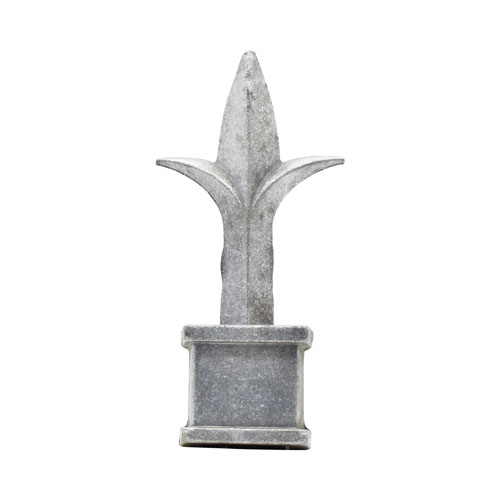 Finials / Fence Top Posts - Cast Aluminum - Triad Spear Shape - 1-1/4" Inch Square Base Fits Over 3/4" Inch - Multiple Sizes and Finishes Available - Sold Individually