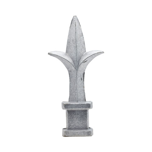 Finials / Fence Top Posts - Cast Aluminum - Triad Spear Shape - 1" Inch Square Base Fits Over 1/2" Inch - Multiple Sizes and Finishes Available - Sold Individually