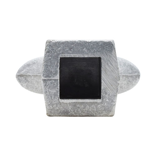Finials / Fence Top Posts - Cast Aluminum - Triad Spear Shape - 1" Inch Square Base Fits Over 1/2" Inch - Multiple Sizes and Finishes Available - Sold Individually