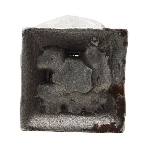 Finials / Fence Top Posts - Forged Steel - Round Shape - 2" Inch Solid Square Base - 3-9/16" Inch Height - Multiple Finishes Available - Sold Individually