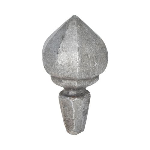 Finials / Fence Top Posts - Forged Steel - Round Shape - 3/4" Inch Solid Hexagon Base - 5-1/2" Inch Height - Multiple Finishes Available - Sold Individually