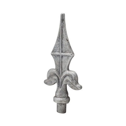 Finials / Fence Top Posts - Hot Stamped Steel - Spear Shape - Solid Round Base - Multiple Sizes and Finishes Available - Sold Individually