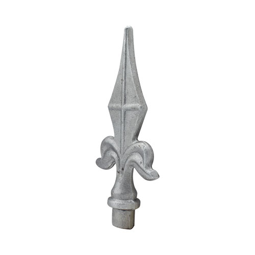 Finials / Fence Top Posts - Hot Stamped Steel - Spear Shape - Solid Round Base - Multiple Sizes and Finishes Available - Sold Individually