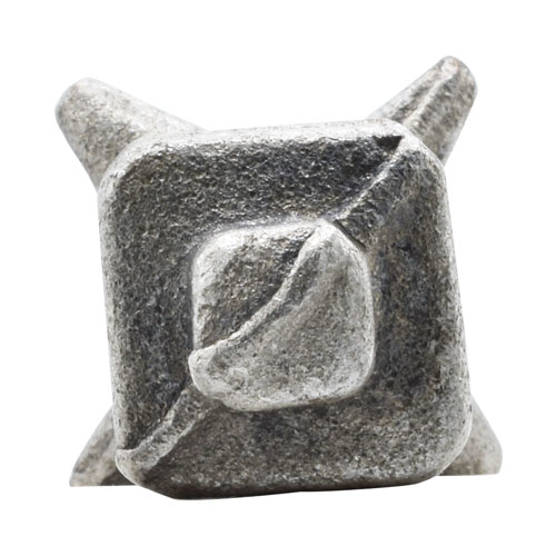 Finials / Fence Top Posts - Hot Stamped Steel - Spear Shape - Quad with Ball Design - Drives in 7/16" Inch Square Base - 5-7/16" Inch Height - Multiple Finishes Available - Sold Individually