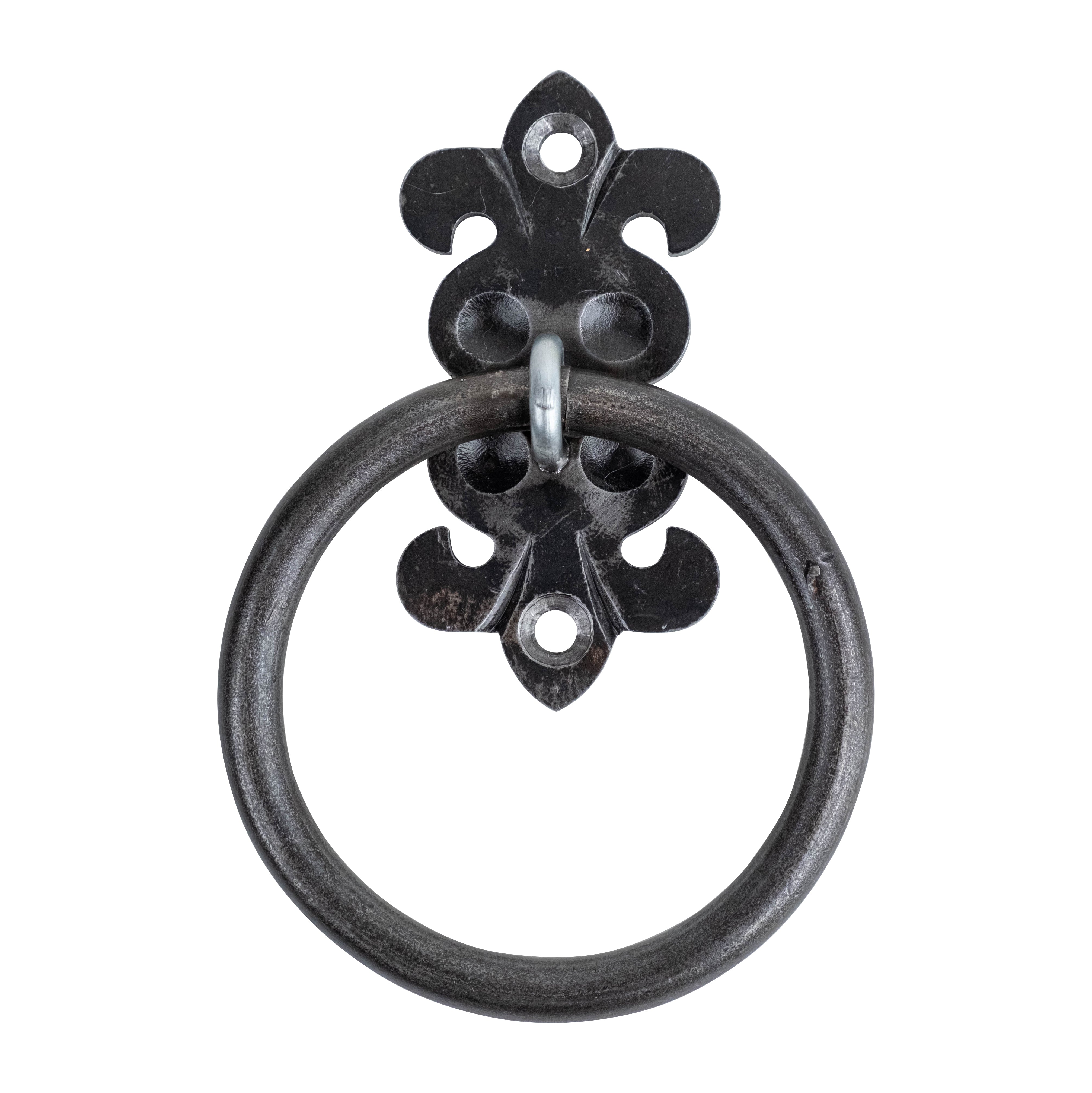 Fleur-de-lis Custom Bathroom Hardware - Towel Ring - 5" Inch - Multiple Finishes Available - Sold Individually