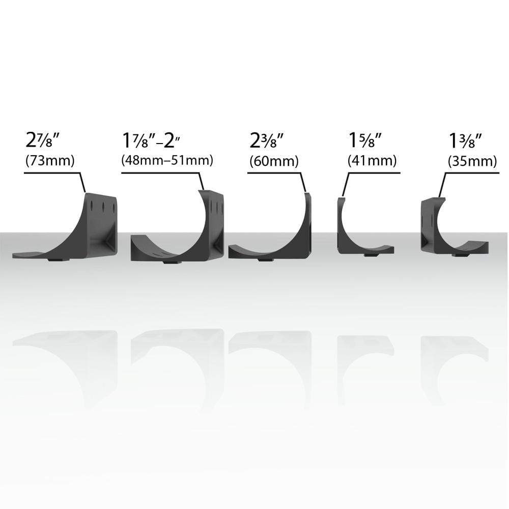 Heavy Duty Self-Closing Gate Hinges - For Round Post Gate Gap (1") - Self-Closing up to 154 lbs. - Black Finish - Sold Individually