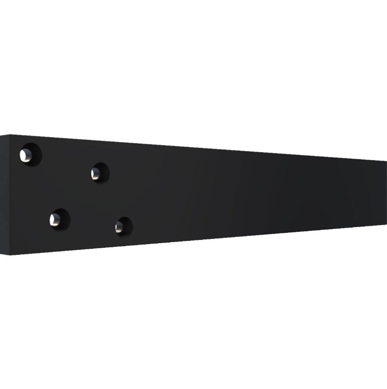 Hidden Floating Heavy Duty Steel Bracket - 2-1/2" Inch Width - Multiple Sizes Available - Black Powder Coat Finish - Sold Individually