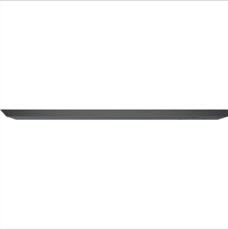 Hidden Floating Heavy Duty Steel Bracket - 2-1/2" Inch Width - Multiple Sizes Available - Black Powder Coat Finish - Sold Individually