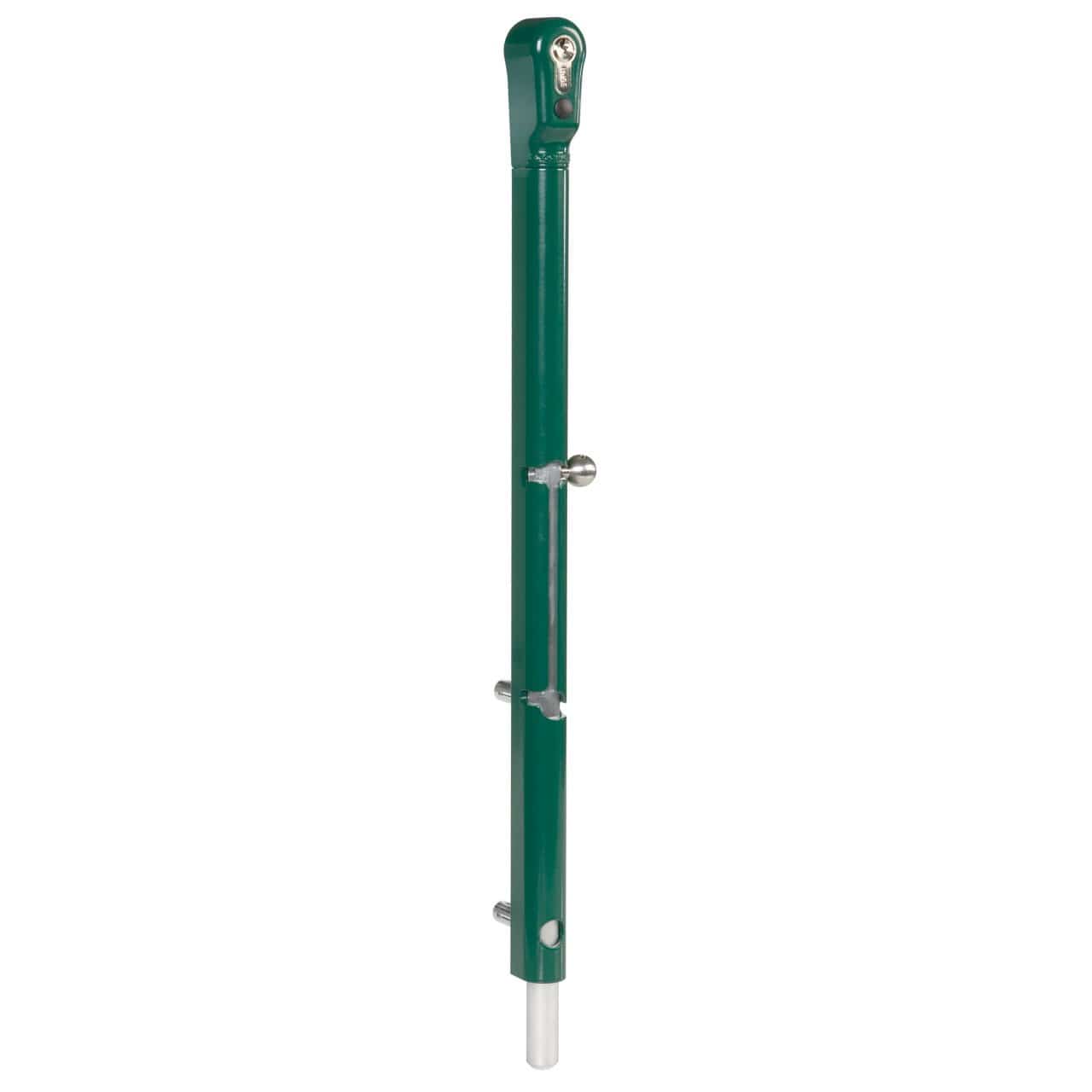 Key Lockable Drop Bolt For Gates - For Square Profile Minimum 1-1/2" - Multiple Finishes - Sold Individually