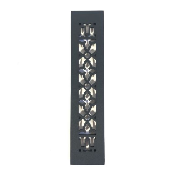 Rustic Registers Vent Covers - Cast Iron Grilles - Multiple Sizes Available - Matte Black Finish - Sold Individually