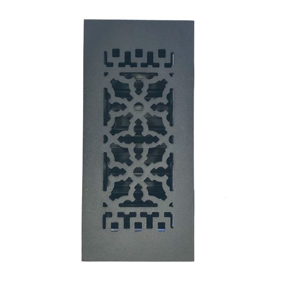 Rustic Registers Vent Covers - Cast Iron Register & Grille - Multiple Sizes Available - Matte Black Finish - Sold Individually
