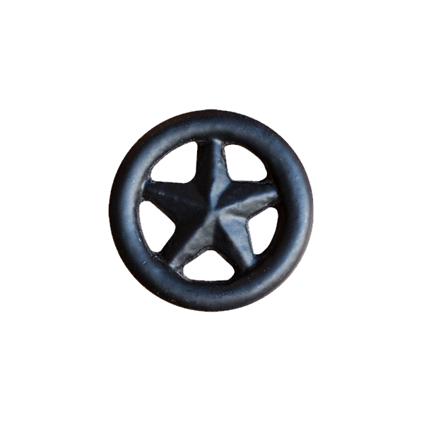 Rustic Texas Star Clavos - 1-1/2" Diameter - Multiple Finishes Available - Sold Individually