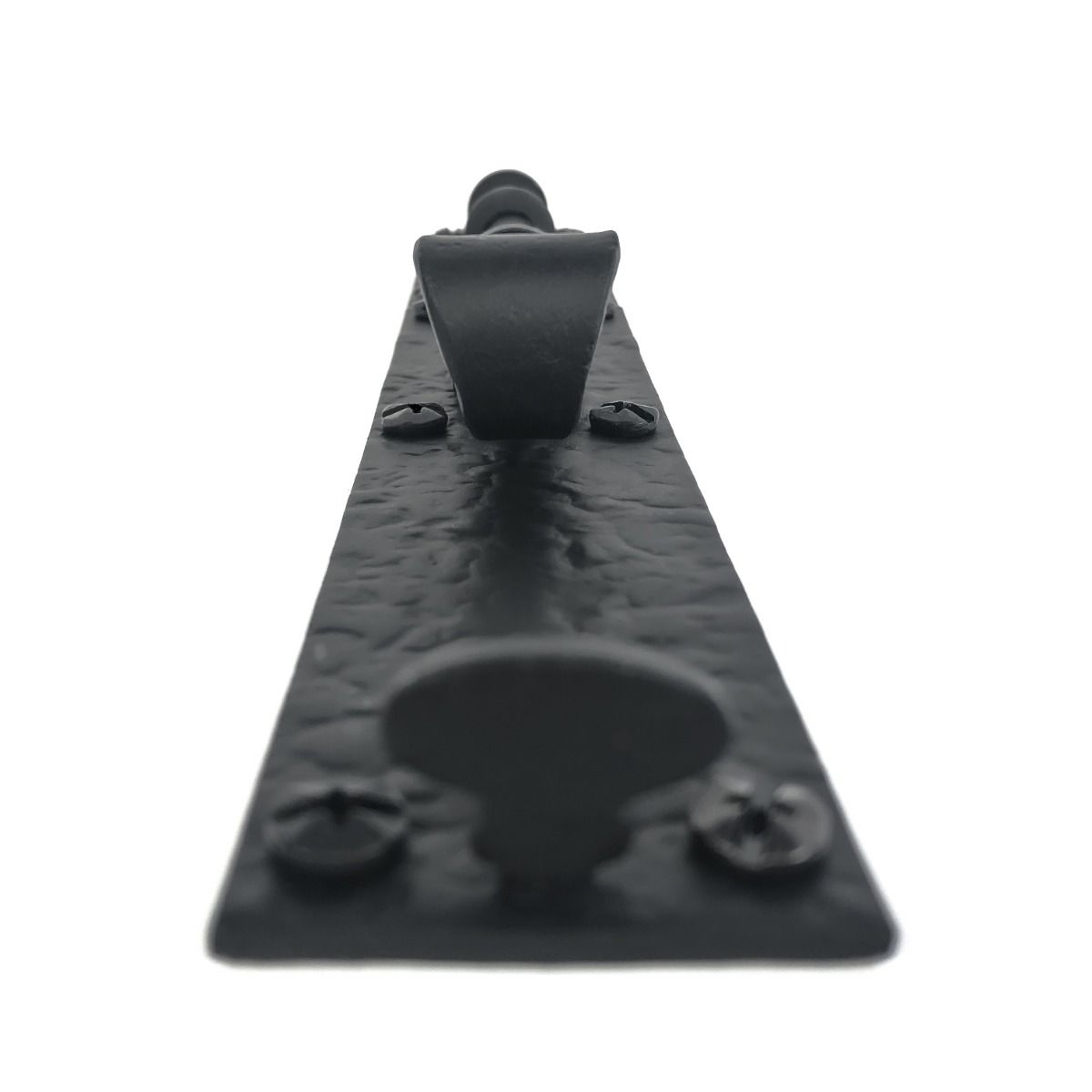 Shutter Latches - Forged Iron Curled Gate & Shutter Slide Bolt - 6" Inch - Matte Black Finish - Sold Individually