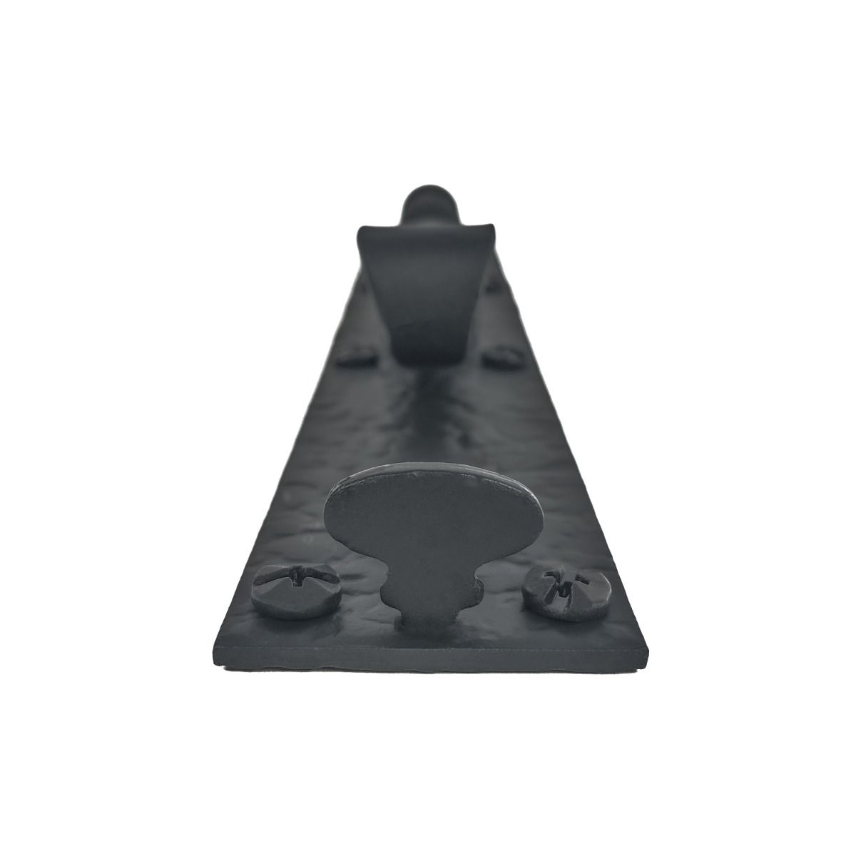 Shutter Latches - Forged Iron Curled Gate & Shutter Slide Bolt - 6" Inch - Matte Black Finish - Sold Individually