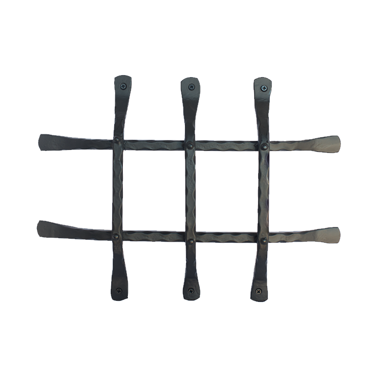 Square Deco Flat Tip Speakeasy Grille - 16" x 12" - 5 Bars - Multiple Finishes Available - Sold Individually