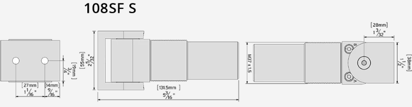 Sureclose Adjustable Self-Closing Gate Hinge - Safety - Final Snap Action - Center Mount - Gate Gap (2 1/2" - 3") - Black Finish - Great For Pool Gates