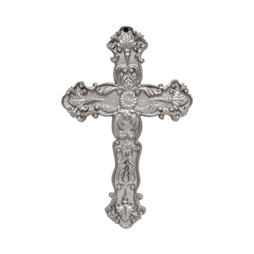 Victorian Cross - Cast Iron - 6-1/2&quot; Inch W x 10&quot; Inch H - Multiple Finishes Available - Sold Individually
