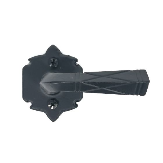 Dummy Lever - Large Warwick Rose - Iron - Matte Black Finish - Sold Individually