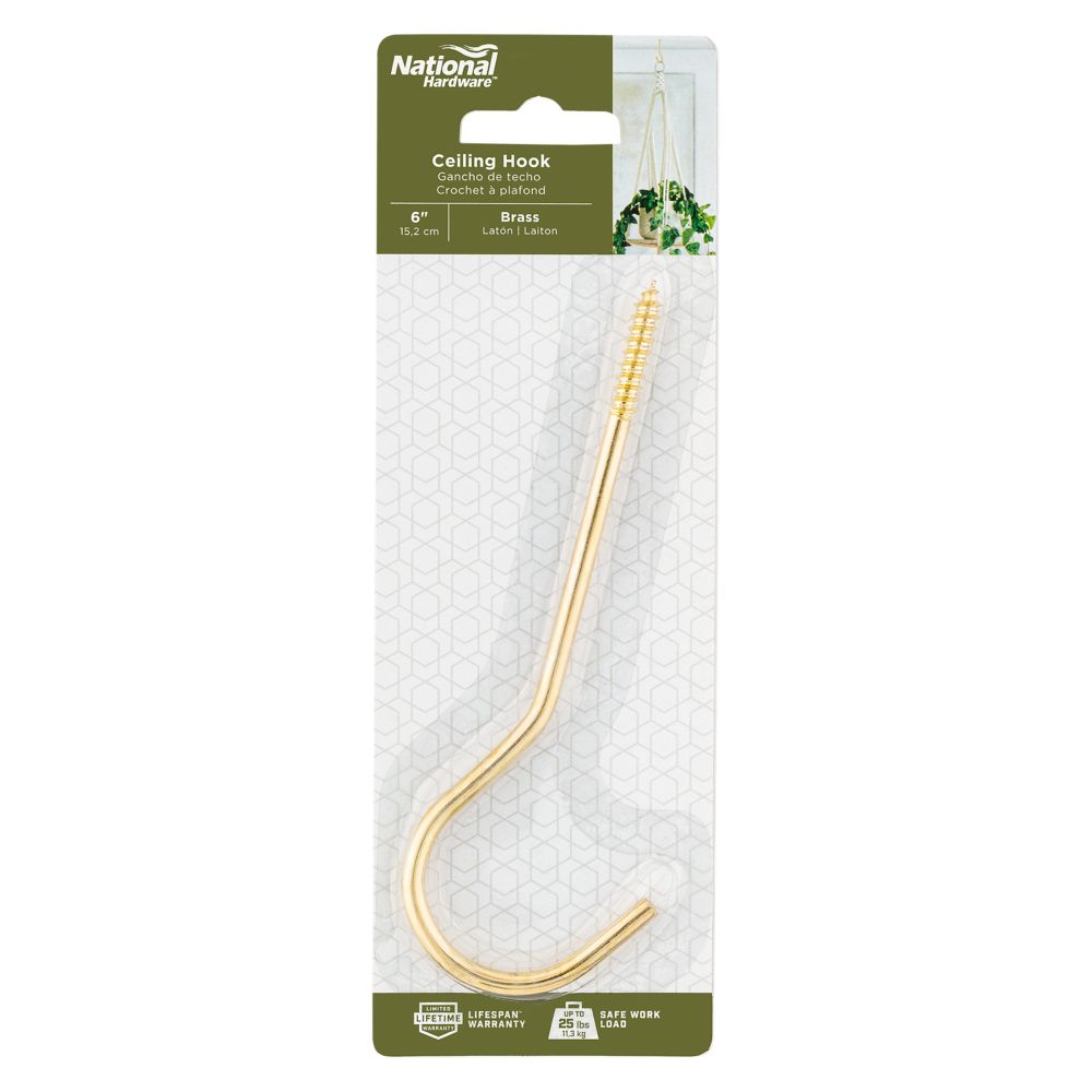 Ceiling Hooks - Multiple Finishes - Assorted Sizes