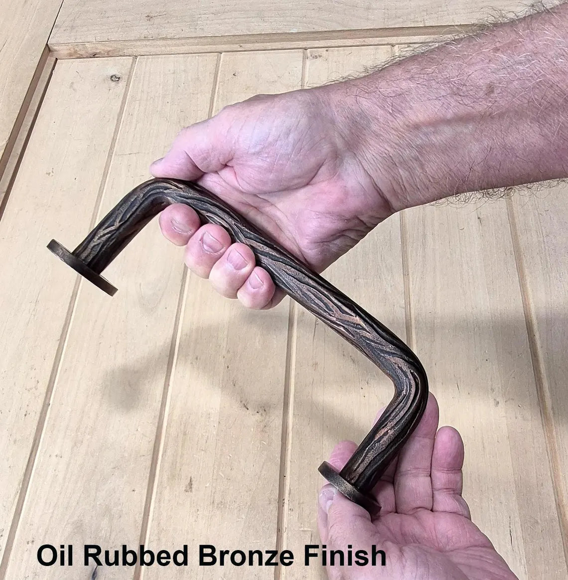 Curved Tree Branch Handle - Barn Door Handle