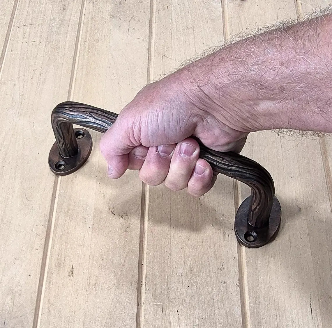 Curved Tree Branch Handle - Barn Door Handle