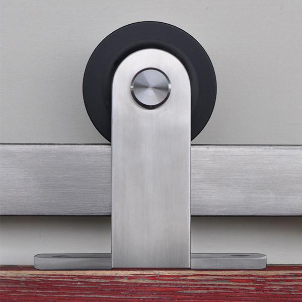 Gage style stainless steel barn door hinges hardware kit for doors 30 inches to 48 inches