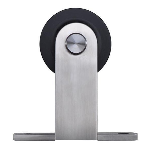 Gage style stainless steel barn door hinges hardware kit for doors 30 inches to 48 inches