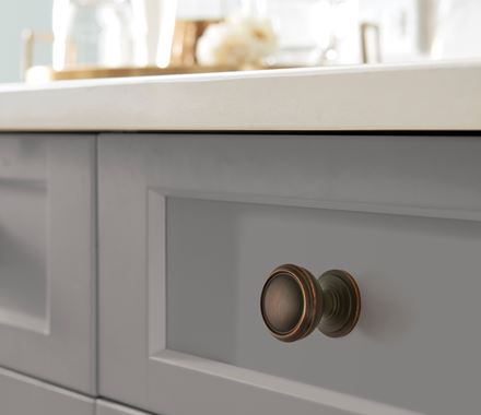 Cabinet Knobs - Revitalize Series - 1-1/4" Inch - Oil Rubbed Bronze Finish - Sold Individually