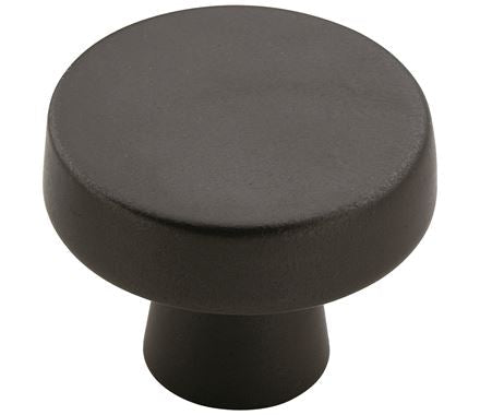 Cabinet Knobs - Blackrock Series - 1-5/16&quot; Inch - Black Bronze Finish - Sold Individually