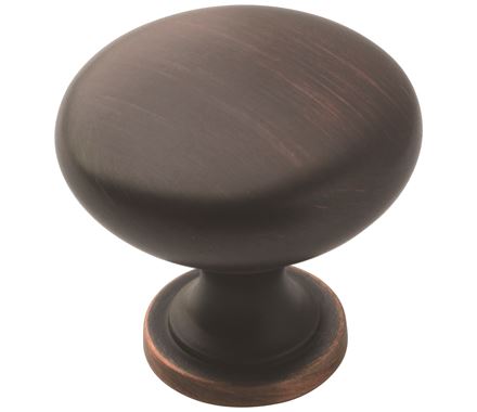 Cabinet Knobs - Edona Series - 1-1/4&quot; Inch - Oil Rubbed Bronze Finish - Sold Individually