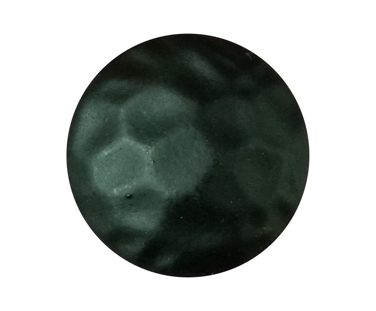 Premium, 1&quot; diameter round clavos in matte black powder coat finish, top view - Wild West Hardware