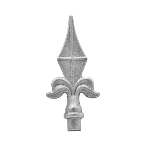 Finials / Fence Top Posts - Hot Stamped Steel - Spear Shape - Solid Round Base - Multiple Sizes and Finishes Available - Sold Individually