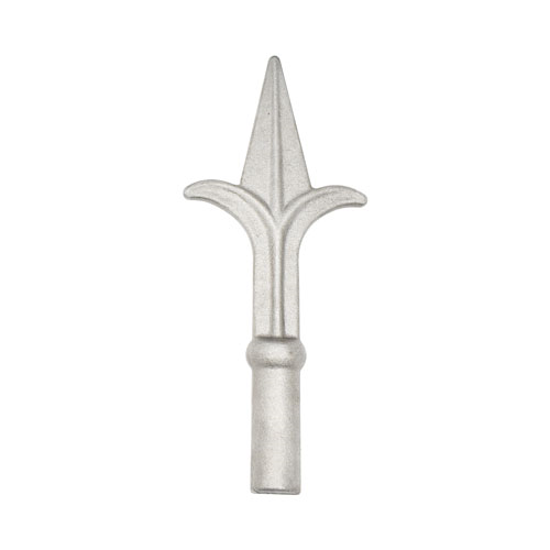 Finials / Fence Top Posts - Hot Stamped Steel - Spear with Point Design - Solid Round Base - Multiple Sizes and Finishes Available - Sold Individually