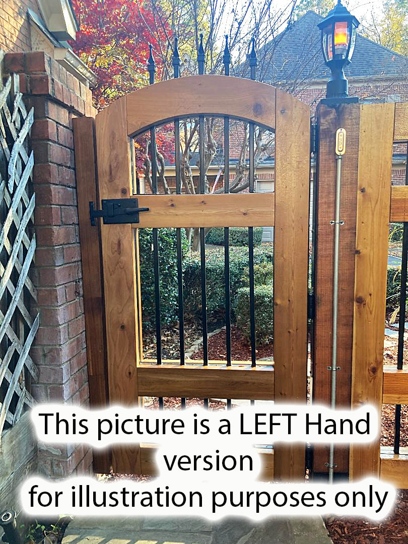 Gate Latch Kit-Cottage Style with Levers (Right Hand) Two Way Gate Latch