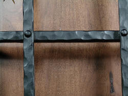 Premium Curled Tip Speakeasy Grille - Size: 12" x 20" 5 Bars - Wild West Hardware