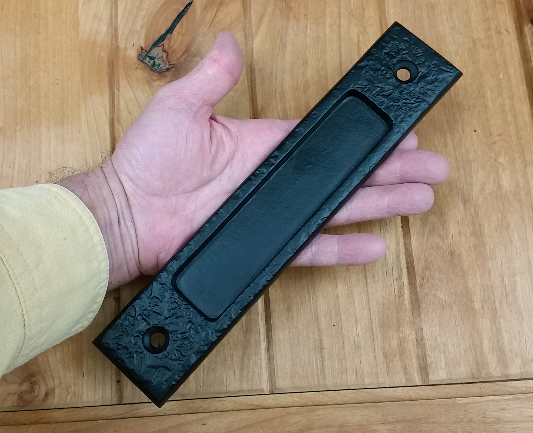 Large Flush Pull Handle - Finger Pull Handle - "Easy Mount" - Wild West Hardware