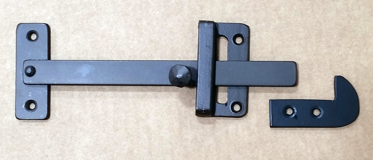 Gate Latch - Plain Rectangular Gate Thumb Latch with Matching Pull, Two Way