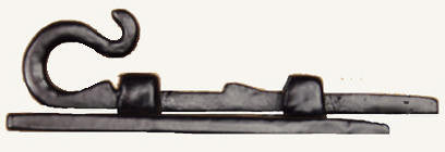 Old World Surface Slide Bolt With looped handle - Wild West Hardware
