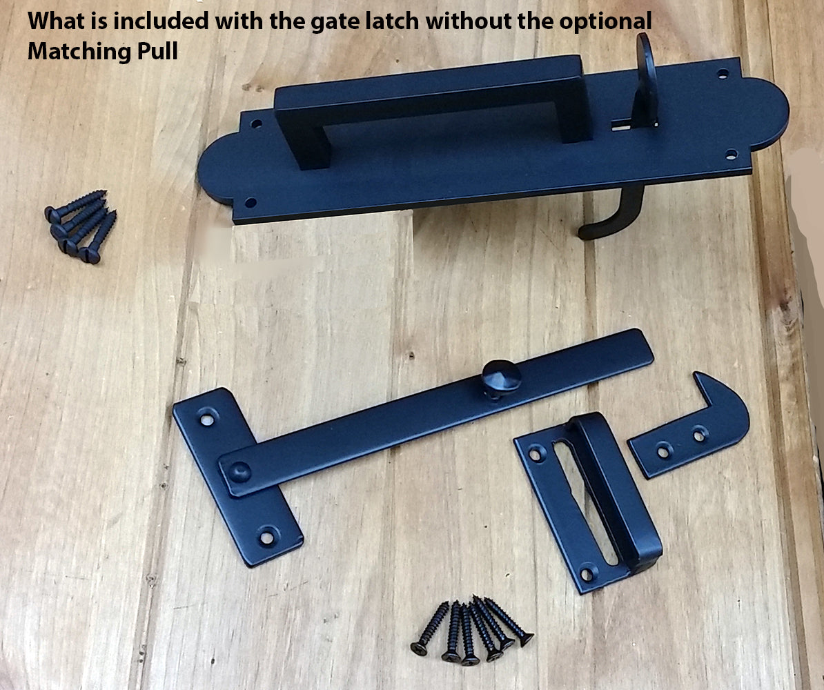 Ponderosa Gate Latch parts included without adding the matching pull - Wild West-Hardware