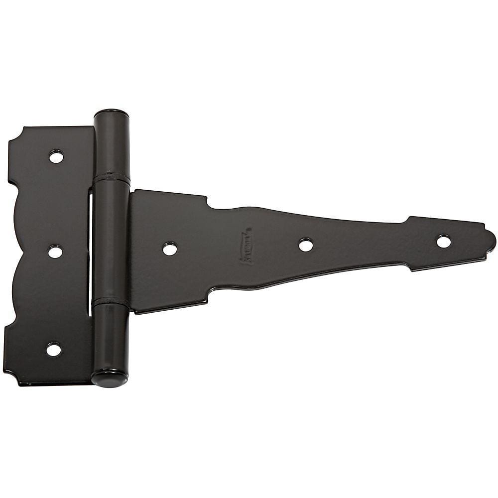Arched T-hinge - heavy duty - black