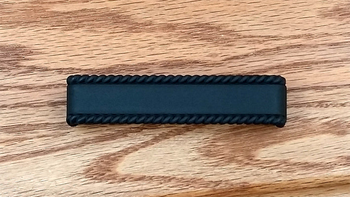 Drawer Pull w/ rope edge, Oil Rubbed Bronze finish - Wild West Hardware