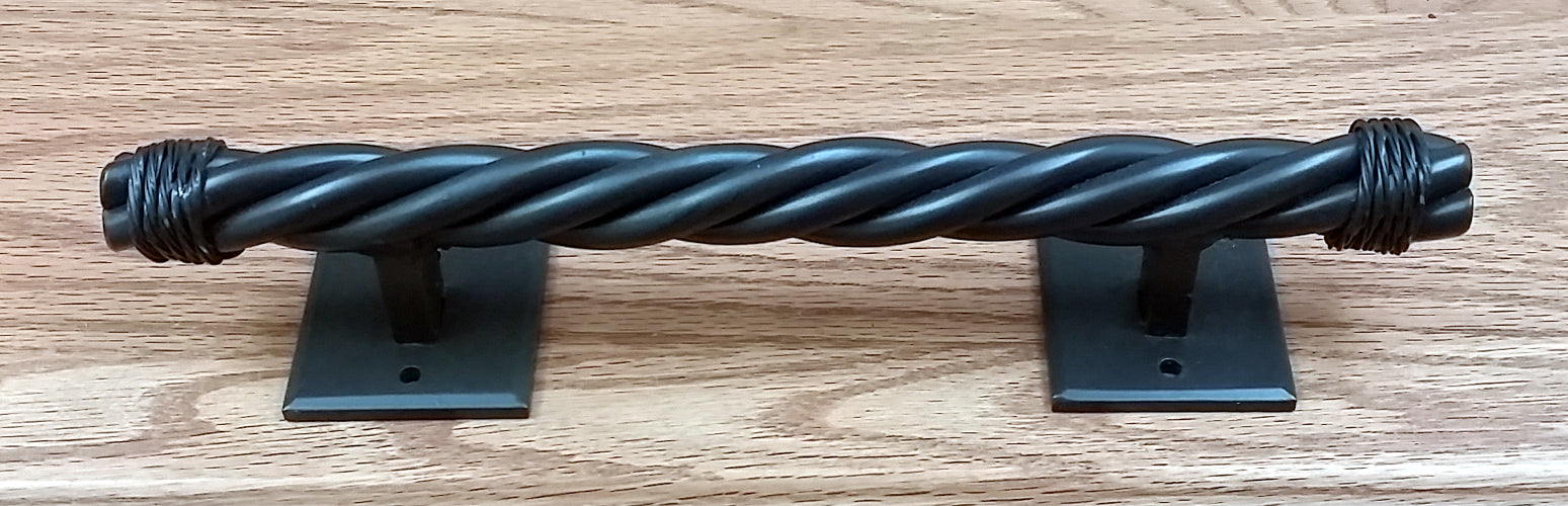 Rustler #4 Rope Style Door Pull - Barn Door Handle Pull - Wild West Hardware